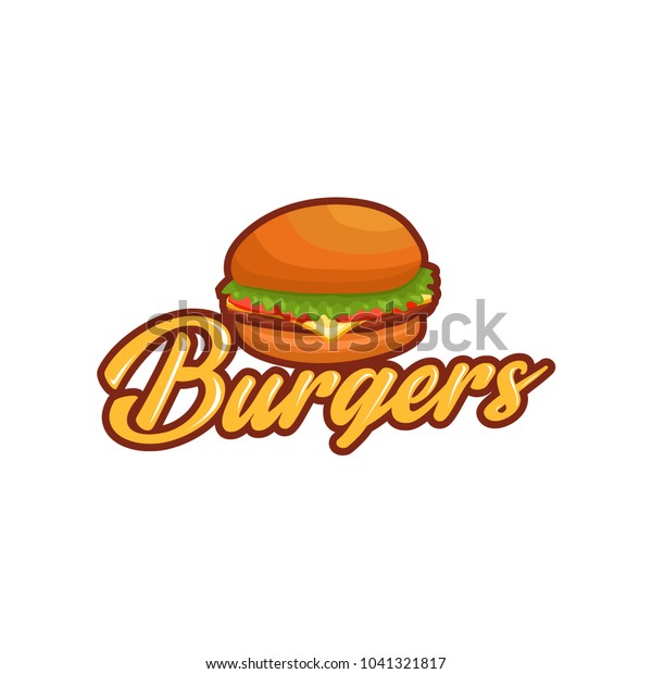 Hot Burgers Vector Logo Badge Fast Stock Vector Royalty Free 1041321817 Shutterstock 8738