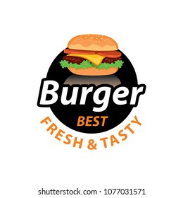 Hot Burgers Vector Logo Fast Food Stock Vector (Royalty Free ...