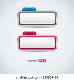 Hot buttons - vector