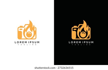 Hot Camera Logo - Fire Lens Fotografie Symbol.