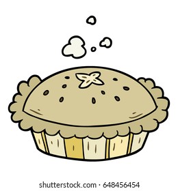 hot cartoon pie fresh out of the oven