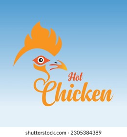 Hot Chicken Logo Vector Free Download