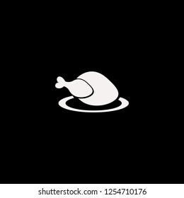 Hot Chicken vector icon. flat Hot Chicken design. Hot Chicken illustration for graphic 