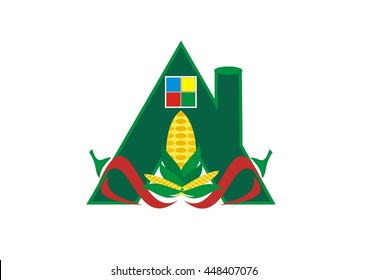 hot chili in corn icon green house