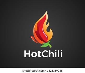 Hot chili fire logo design inspiration