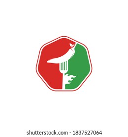 Hot Chili With Fork Logo Design. Chili and fork logo template suitable for spicy food, restaurant menu.