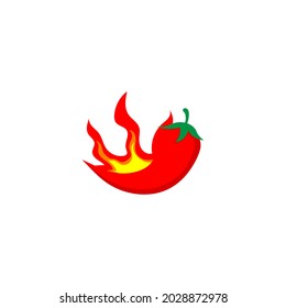 Hot chili icon design illustration template