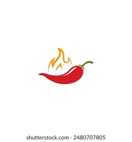 Hot Chili Icon Symbol logo design