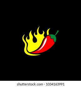 hot chili icon vector