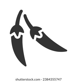 Hot chili Icon, Vector Graphics