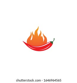 Hot Chili illustration logo vector template
