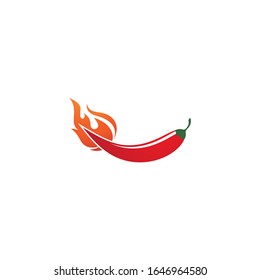 Hot Chili illustration logo vector template