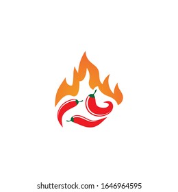 Hot Chili illustration logo vector template