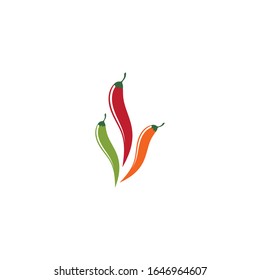 Hot Chili illustration logo vector template
