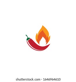 Vorlage für die Vektorillustration des Hot Chili-Logos