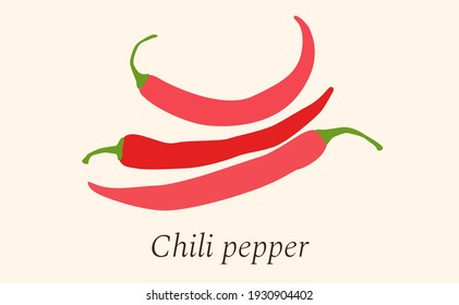 Hot chili or jalapeno pepper flat vector icon for apps and websites