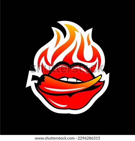 Hot Chili Lips Logo Design