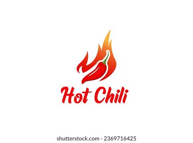 Hot Chili Logo Design-Konzept Vektor, Fire Chili Logo Symbol, Gewürz-Symbol Symbol.