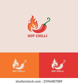 Hot chili Logo design template