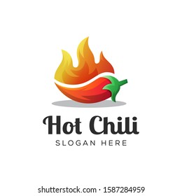 hot chili logo design vector template