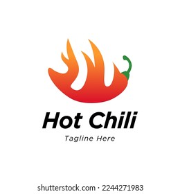 Hot Chili logo designs concept vector, Fire Chili logo symbol, Spice food symbol icon