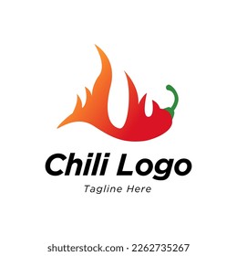 Hot Chili logo designs concept vector, Fire Chili logo symbol, Spice food symbol icon