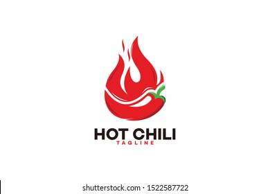 hot chili logo icon vector isolated