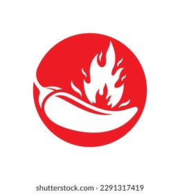 Hot chili logo images illustration design