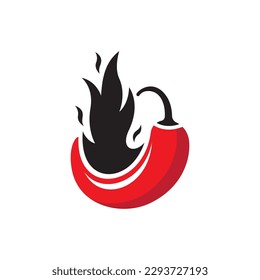 Hot chili logo images illustration design