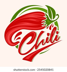 hot chili logo. spicy food design, sauce label	
