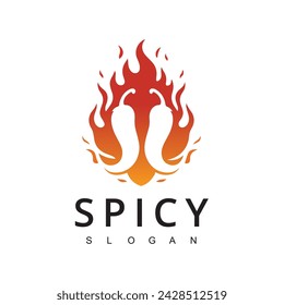 Hot Chili logo, Spicy Pepper logo designs template