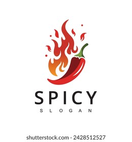 Hot Chili logo, Spicy Pepper logo designs template