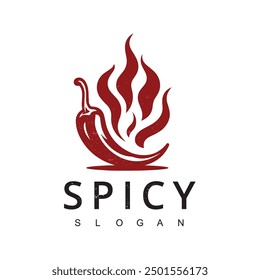 Hot Chili Logo, Spicy Pepper Logo Designvorlage