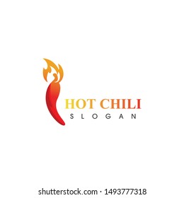Hot chili logo template design vector, concept design, creative icon