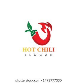 Hot chili logo template design vector, concept design, creative icon