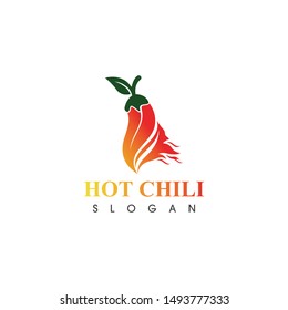 Hot chili logo template design vector, concept design, creative icon
