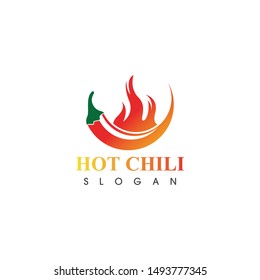 Hot chili logo template design vector, concept design, creative icon