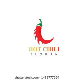 Hot chili logo template design vector, concept design, creative icon