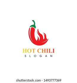Hot chili logo template design vector, concept design, creative icon