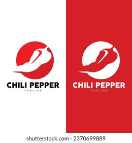 Vorlage für Hot Chili-Logos, Vektorgrafik