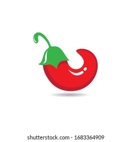 Ilustración vectorial del logotipo del chili caliente