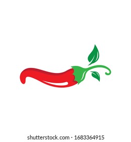 Hot chili logo vector icon illustration