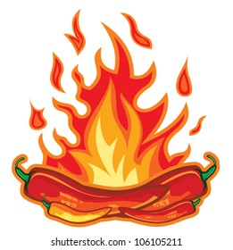 Hot chili pepper design