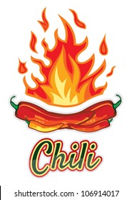 Hot chili pepper design