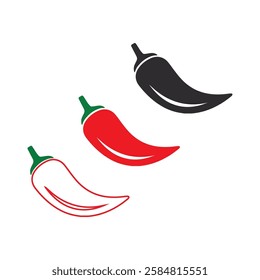 hot chili pepper isolated on a white background
