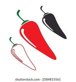 hot chili pepper isolated on a white background
