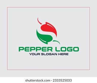 Plantilla de diseño del logotipo de Pepper en caliente