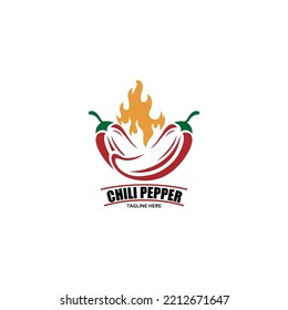 hot chili pepper logo template