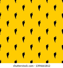 Hot chili pepper pattern seamless vector repeat geometric yellow for any design