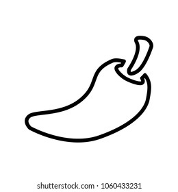 hot chili pepper vector icon sign